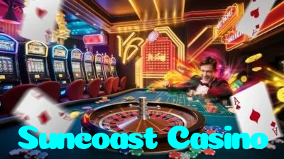 Suncoast Casino casino presented on mobile device in Pakistan with slots and live games